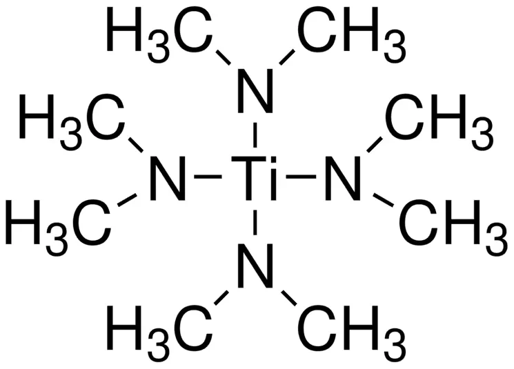 Titanium Dioxide TDMAT precursor structure